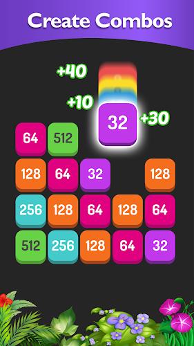 Match the Number - 2048 Game Schermafbeelding 1