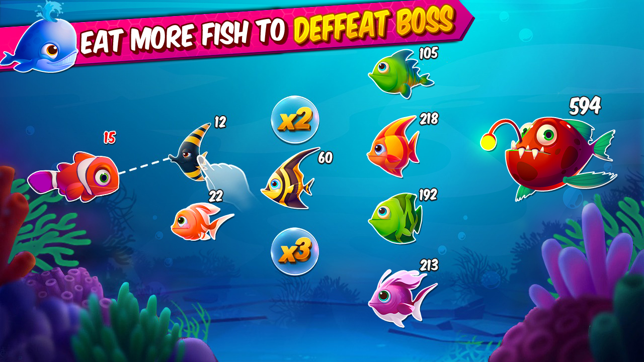 Big Eat Fish Games Shark Games Screenshot 2