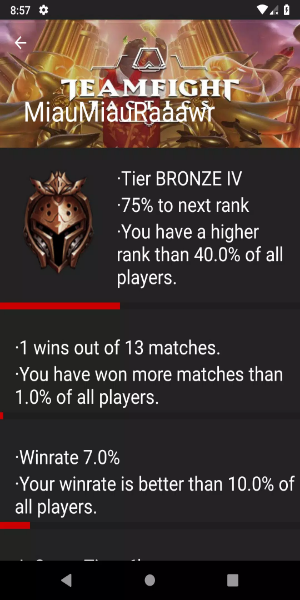 Teamfight Tactics Tracker Captura de tela 1
