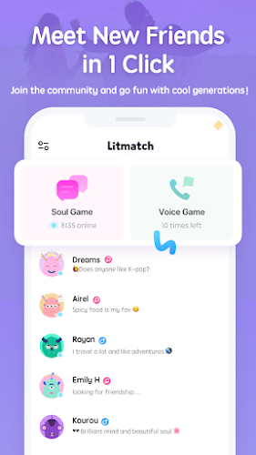 Litmatch—Make new friends 스크린샷 1