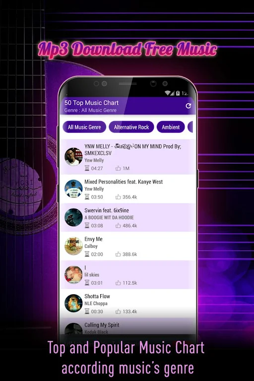 Juice Mp3 - Free Music Download Ảnh chụp màn hình 2