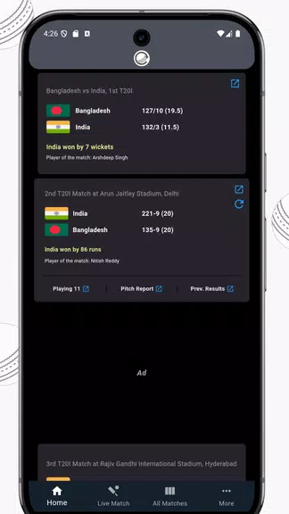 IND vs AUS Live Cricket Score Screenshot 1