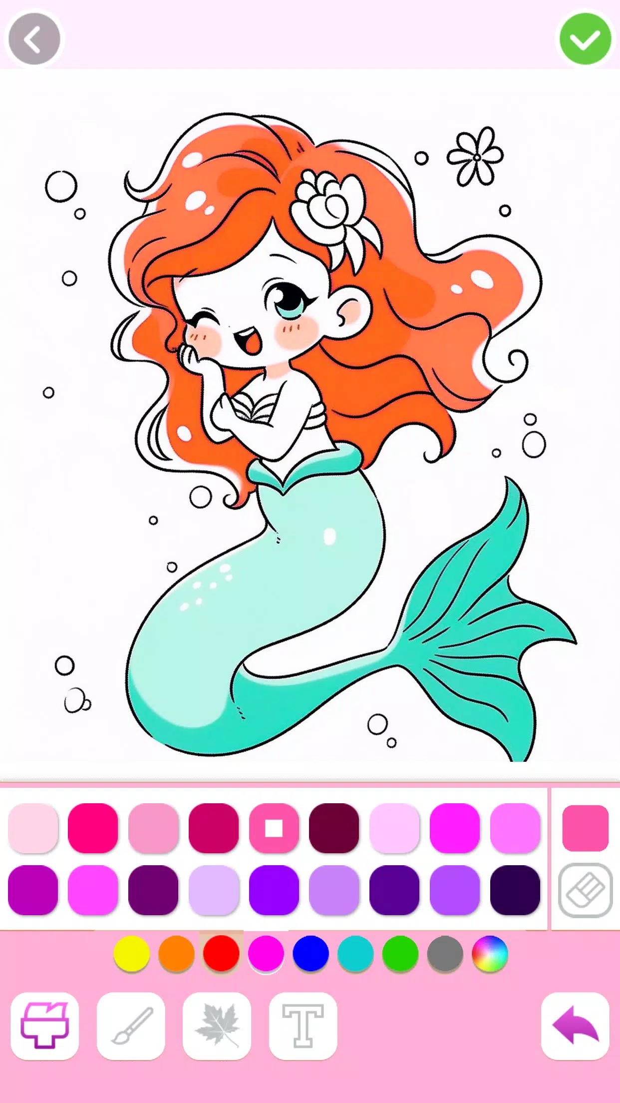 Mermaid Coloring:Mermaid games应用截图第2张