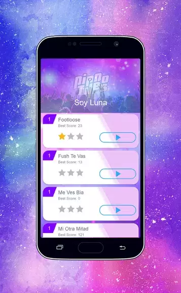 Piano Tiles - Soy Luna Girls Game Ảnh chụp màn hình 2