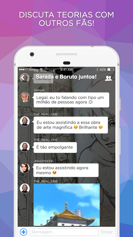 Schermata Boruto Amino em Português 2