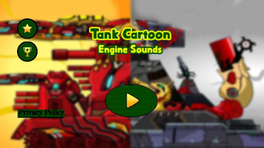 Tank Cartoon : Engine Sounds Captura de tela 1