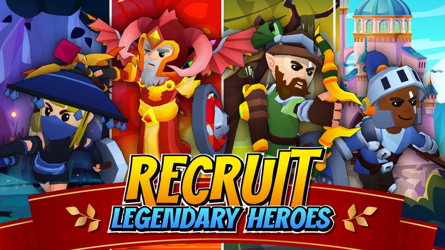 Idle Hero TD Tower Defense RPG Скриншот 3