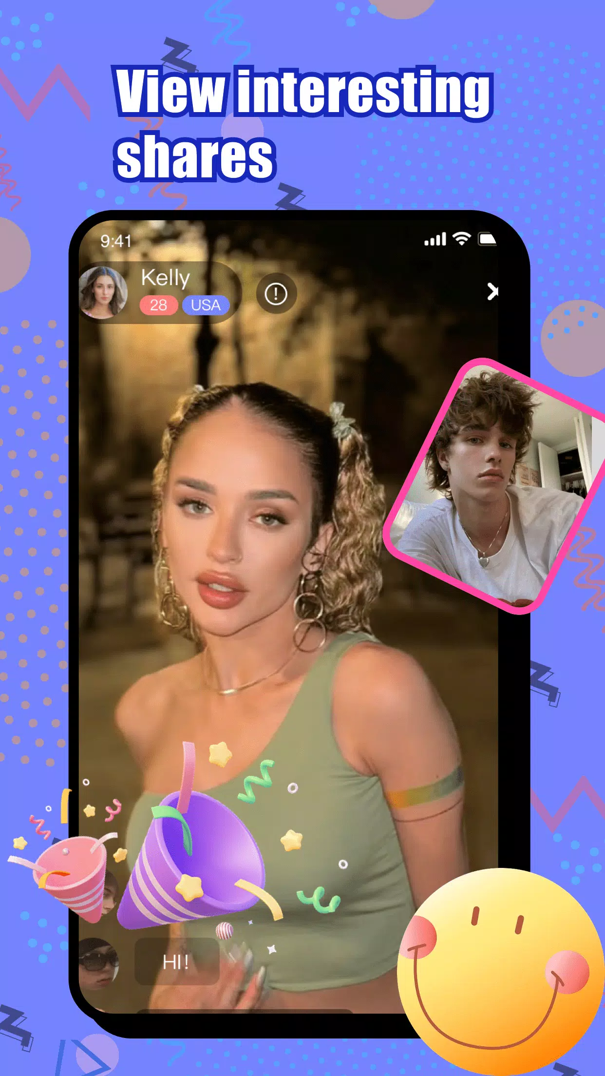 Wonk - live video chat Screenshot 2
