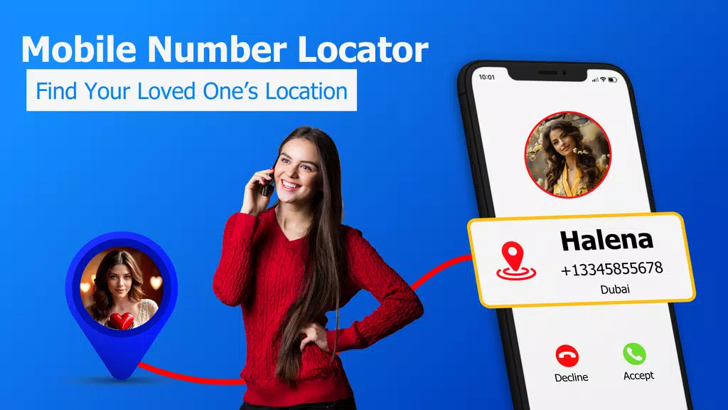 GPS Mobile Number locator App Ekran Görüntüsü 1