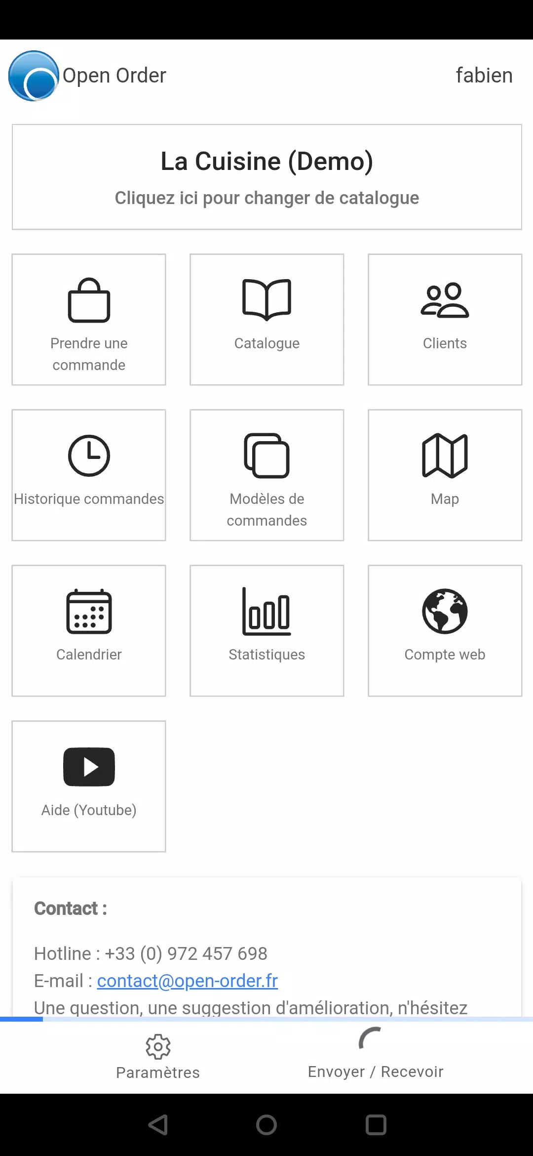 Open Order Screenshot 1
