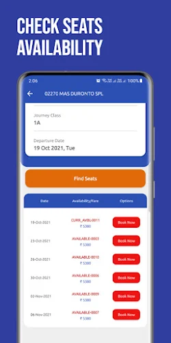 Mobile IRCTC Ticket Booking Скриншот 1