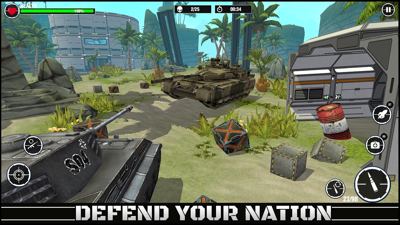 World War Army: Tank War Games 스크린샷 3