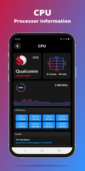 G-CPU:Monitor CPU, RAM, Widget ဖန်သားပြင်ဓာတ်ပုံ 3