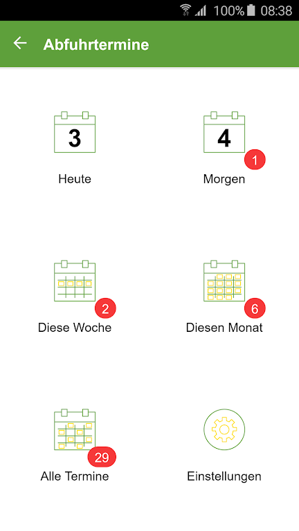 MüllAlarm App Schermafbeelding 2