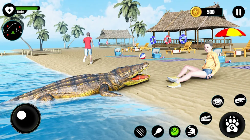 Crocodile Attack Animal games स्क्रीनशॉट 2