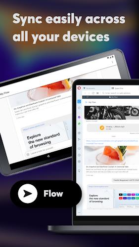 Opera browser beta with AI Schermafbeelding 1