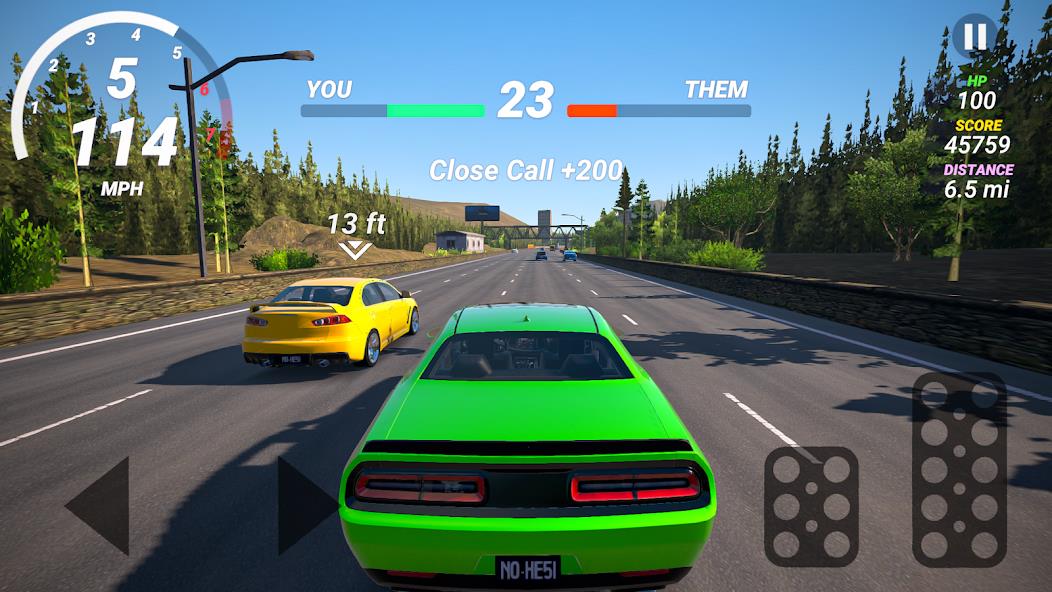 No Hesi Car Traffic Racing Mod Schermafbeelding 2