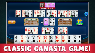 Canasta Plus Offline Card Game Ekran Görüntüsü 1