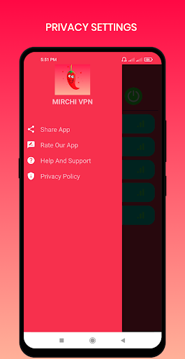 Mirchi VPN - Private & Fast Capture d'écran 3