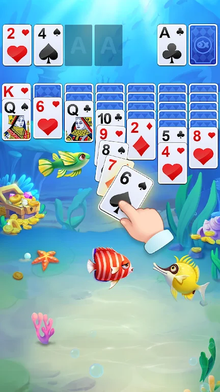 Solitaire Fish: Card Games Schermafbeelding 2