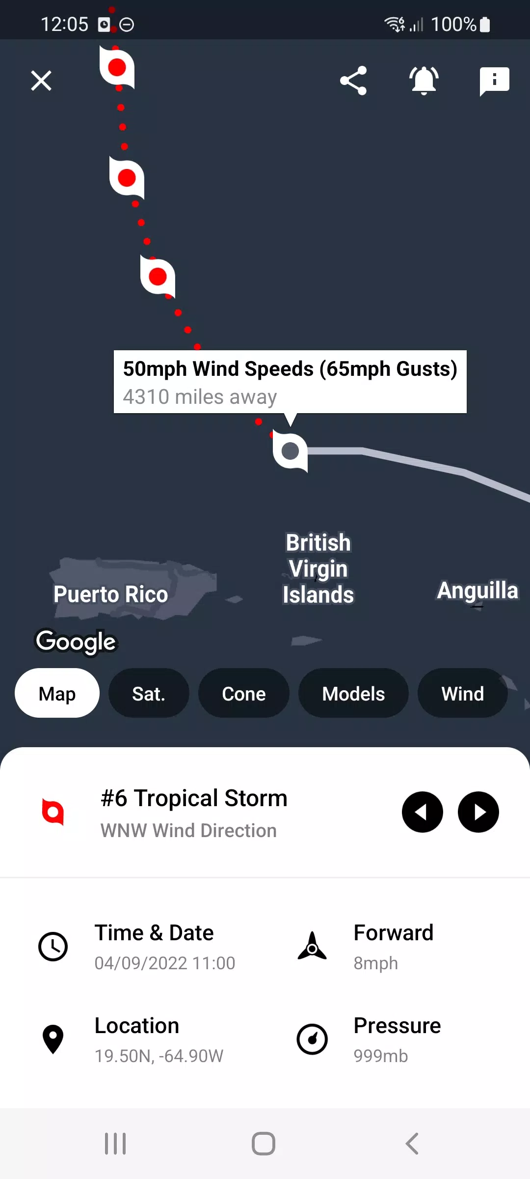 My Hurricane Tracker Screenshot 1