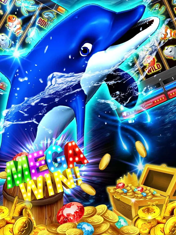 Dolphin Slots: Deluxe Pearl Screenshot 2