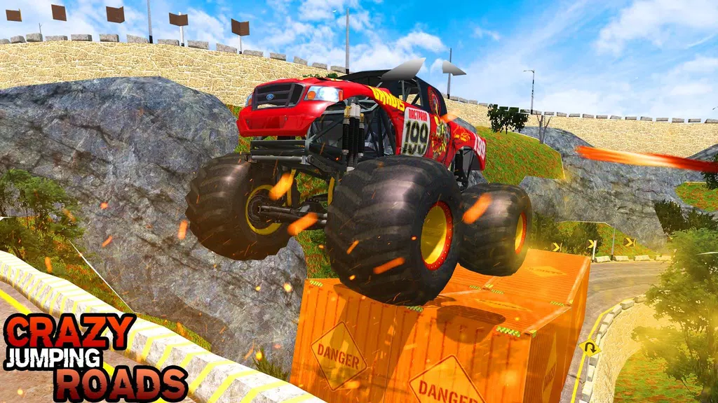 Pickup Truck Hill Climb Racing Ekran Görüntüsü 2