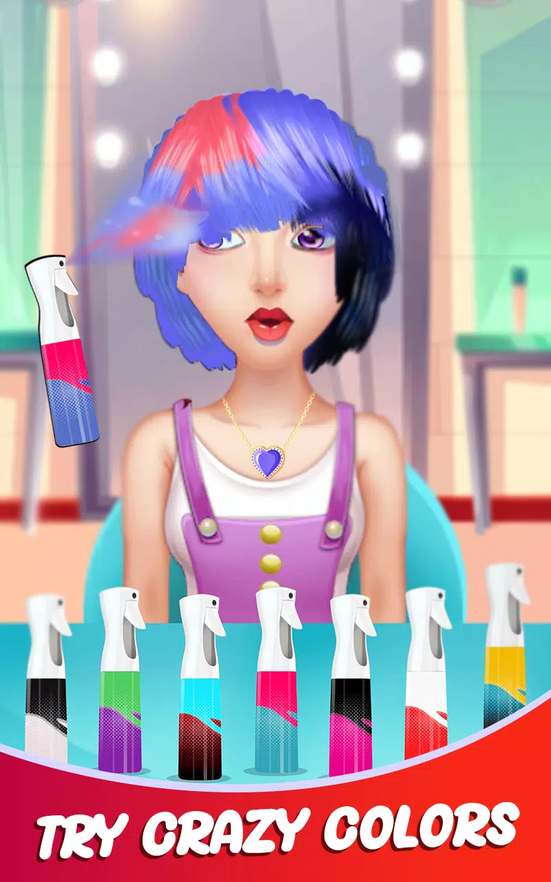 Fashion Girls Hair Salon Games Schermafbeelding 1