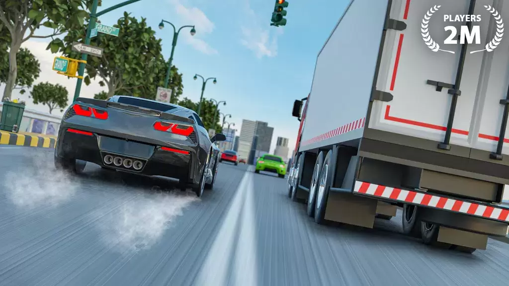 Turbo Traffic Car Racing Game Скриншот 1