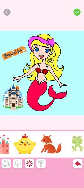 Mermaids Coloring Ekran Görüntüsü 3