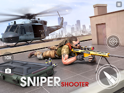 Fps Sniper Gun Shooter Games ภาพหน้าจอ 1