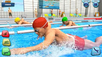 Aqua swimming pool racing 3D ภาพหน้าจอ 4