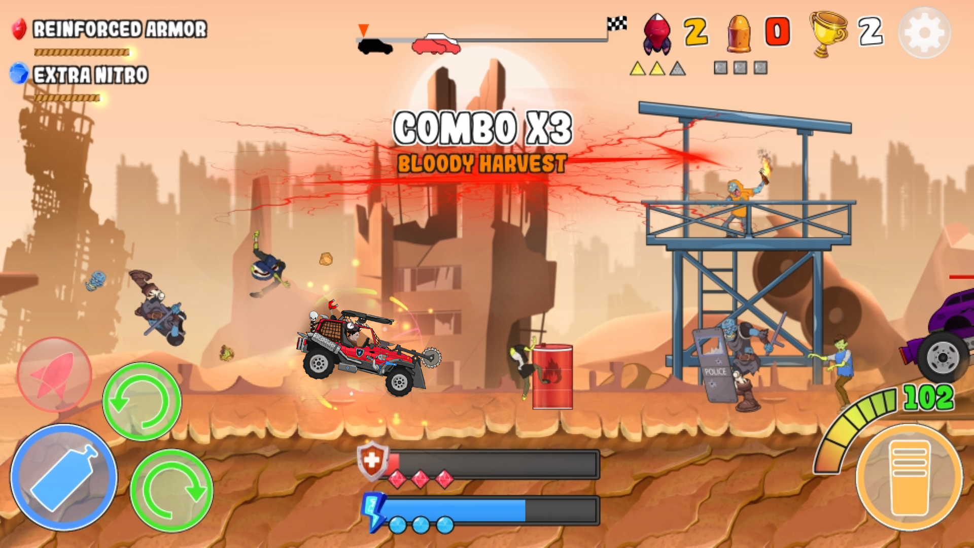 Zombie Crash Racing: Die Chase Screenshot 1