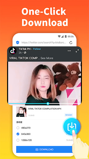 Tube Video Downloader & VPN ဖန်သားပြင်ဓာတ်ပုံ 1