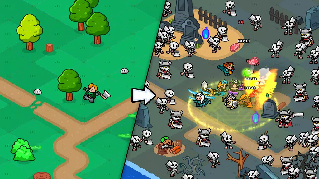 Rumble Heroes - Adventure RPG 스크린샷 1