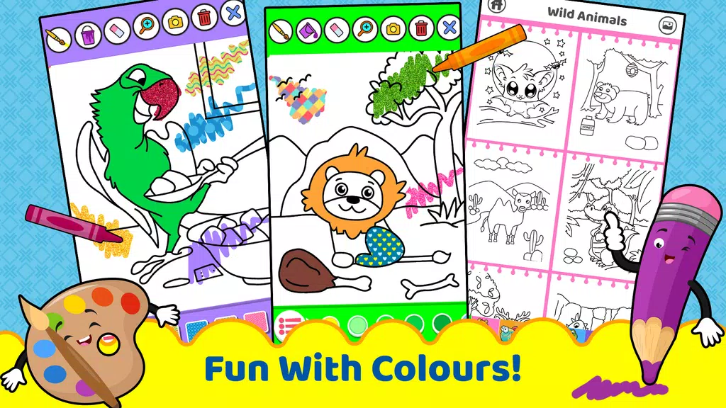 Animals for kids: Color & Draw Скриншот 2