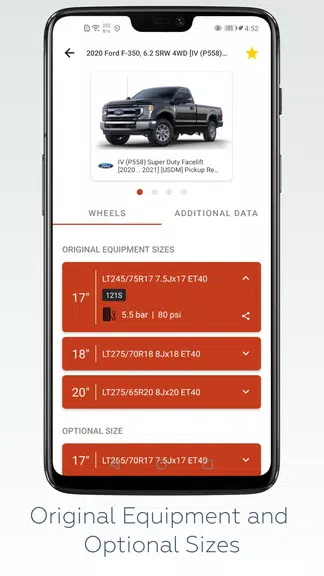 Wheel Size - Fitment database स्क्रीनशॉट 2