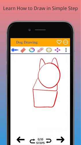 How to Draw Dog Step by Step Скриншот 1