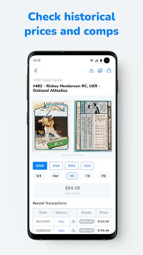 Schermata CollX: Sports Card Scanner 4