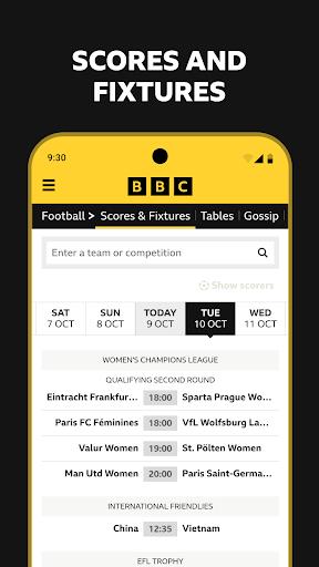 Schermata BBC Sport - News & Live Scores 1