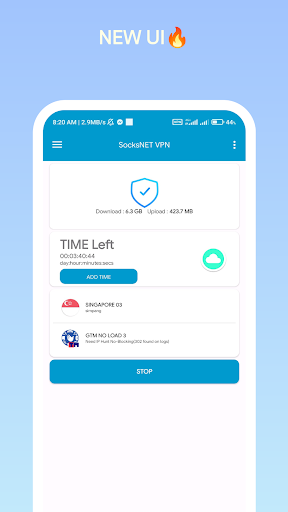 SocksNET VPN Screenshot 3