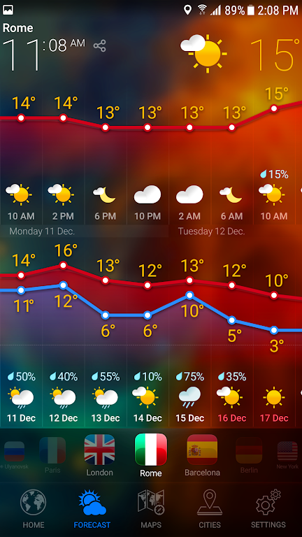 WEATHER NOW Mod Captura de pantalla 2