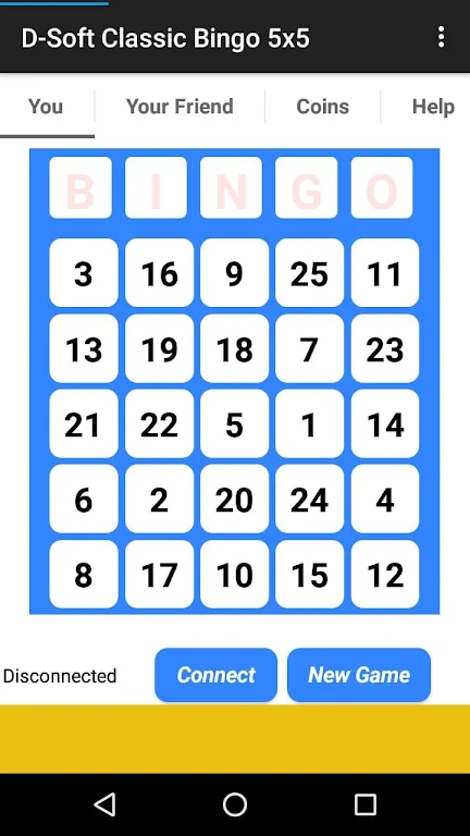 D-Soft Classic Bingo 5x5 Screenshot 2
