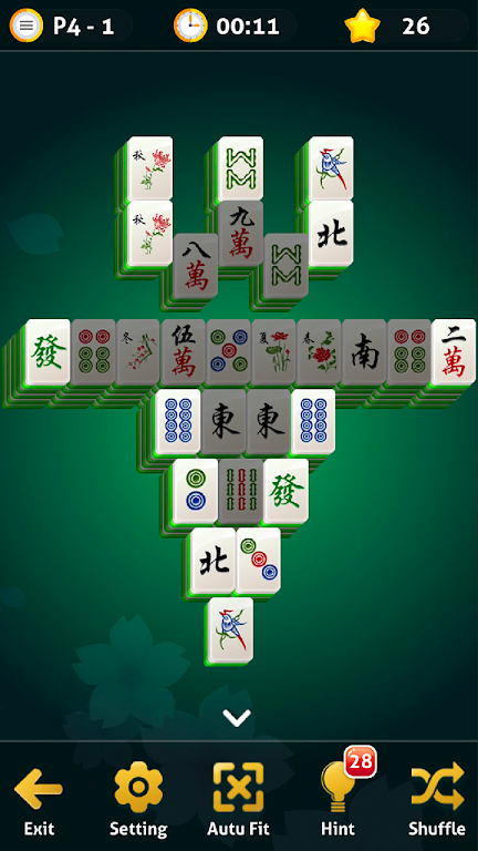 Schermata Mahjong Solitaire - Oriental Journey 1