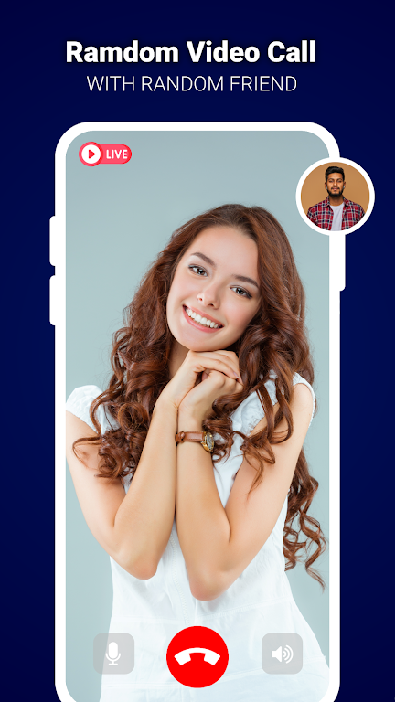 Live Video Call - Global Chat Tangkapan skrin 1