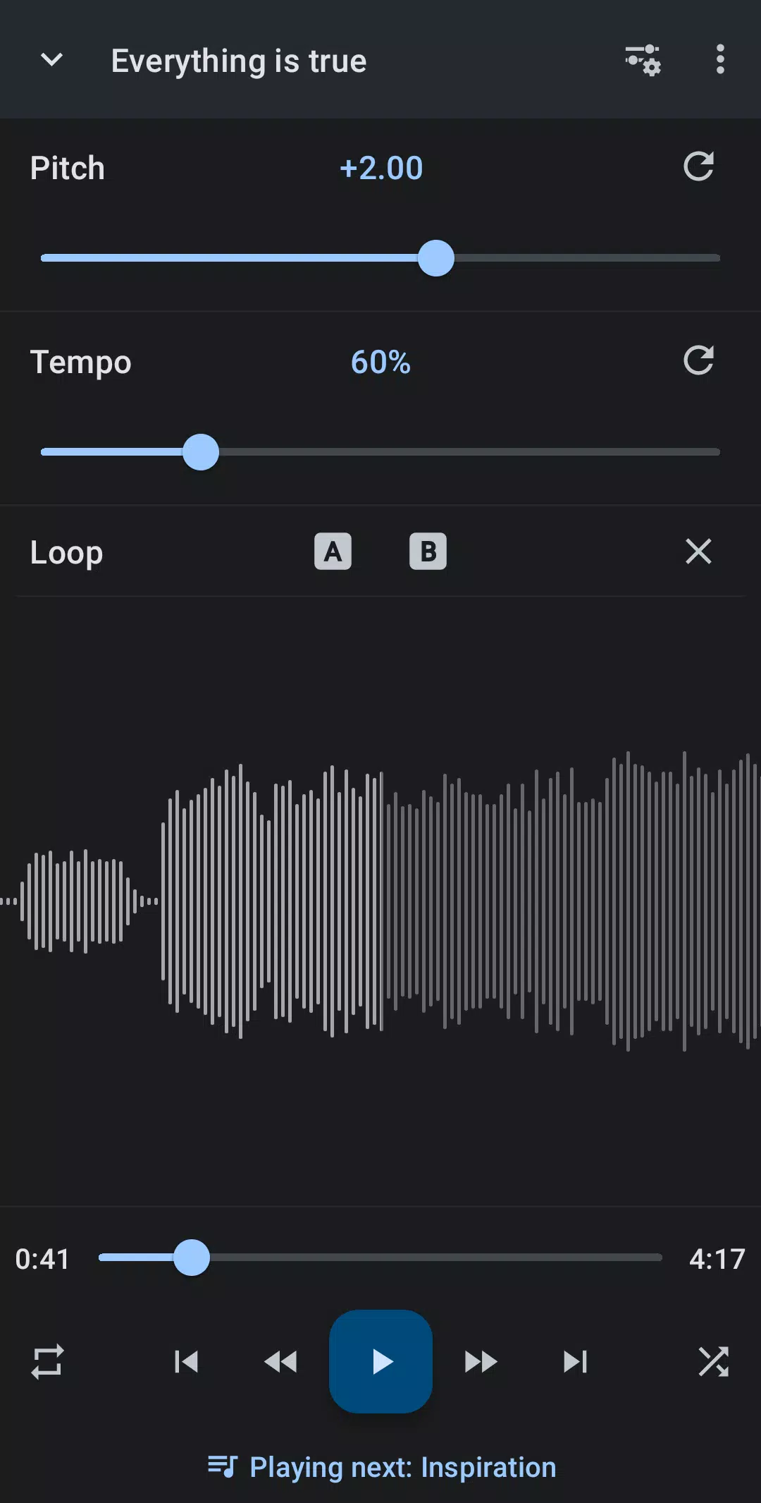 Music Speed Changer স্ক্রিনশট 1