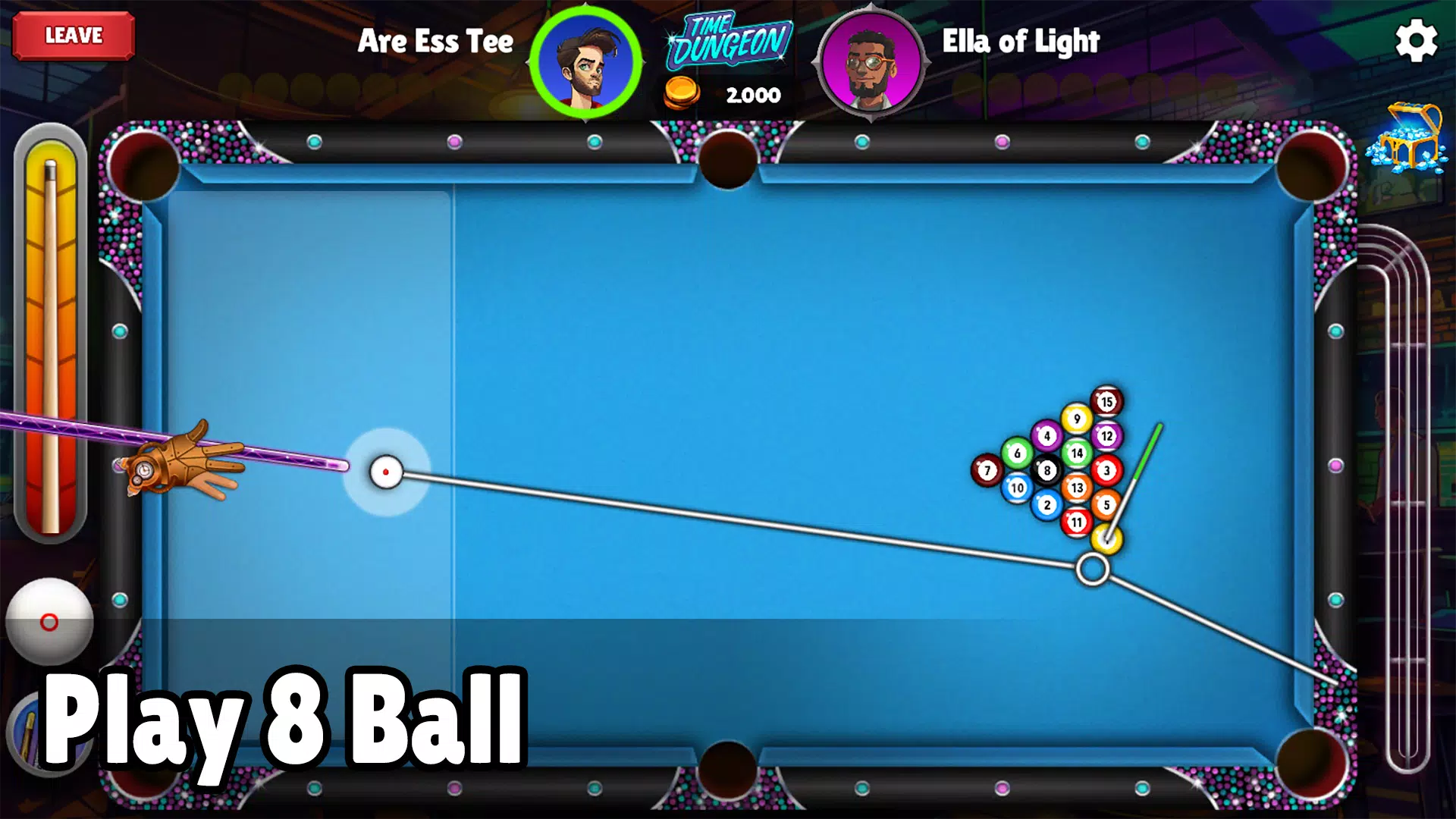 PoolStrike 8 ball pool offline Schermafbeelding 1