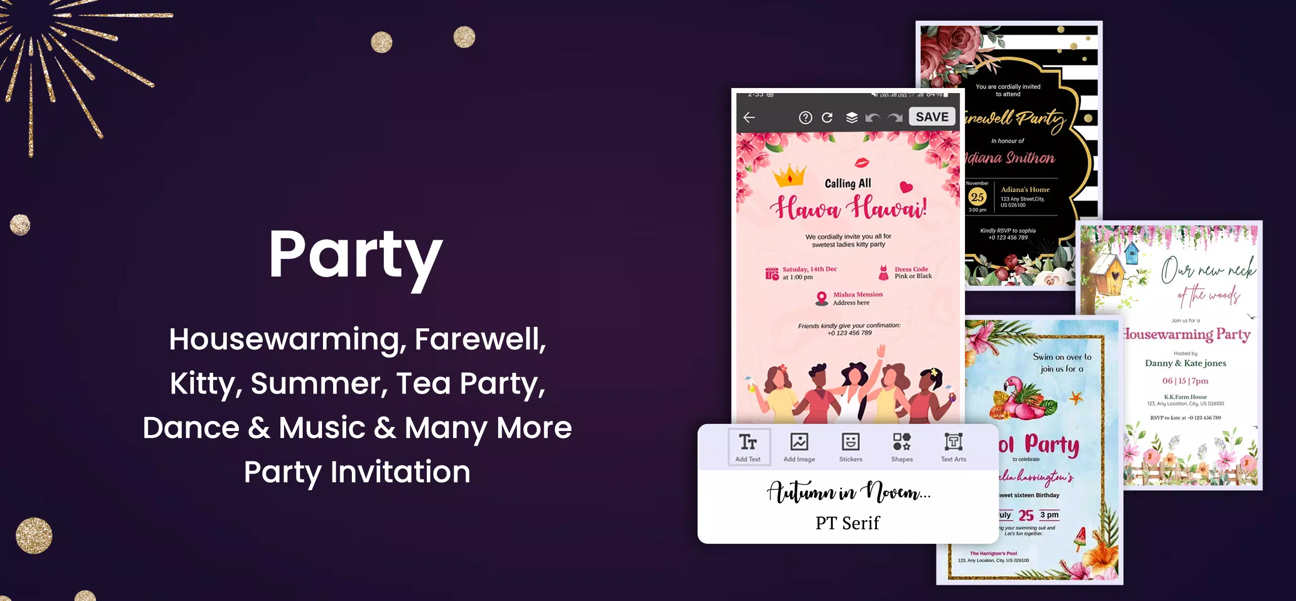 Invitation Card Maker & Design Screenshot 4