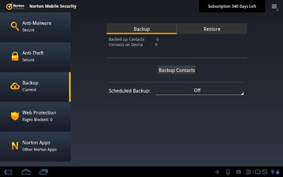 Norton Mobile Security ภาพหน้าจอ 1