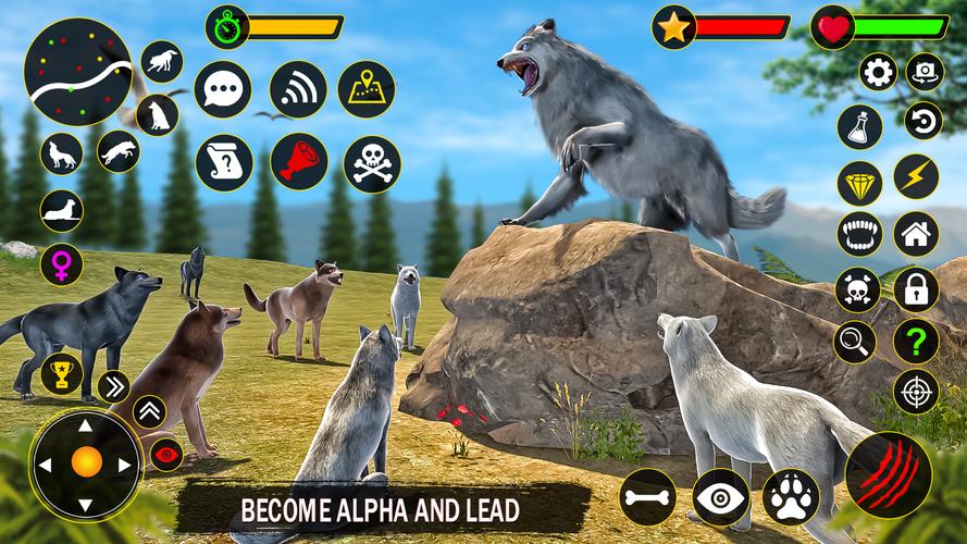 The Wolf Simulator: Wild Game Ảnh chụp màn hình 1